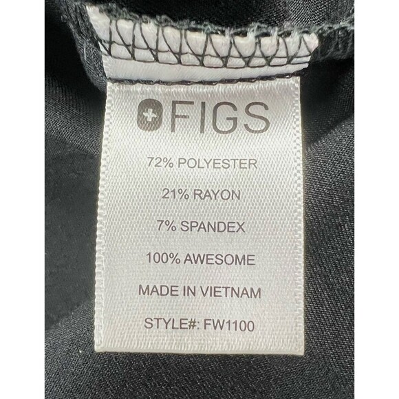 Figs Catarina Scrub Top and Kade Jogger Set Black Womens Size Small Nursing - Picture 7 of 14